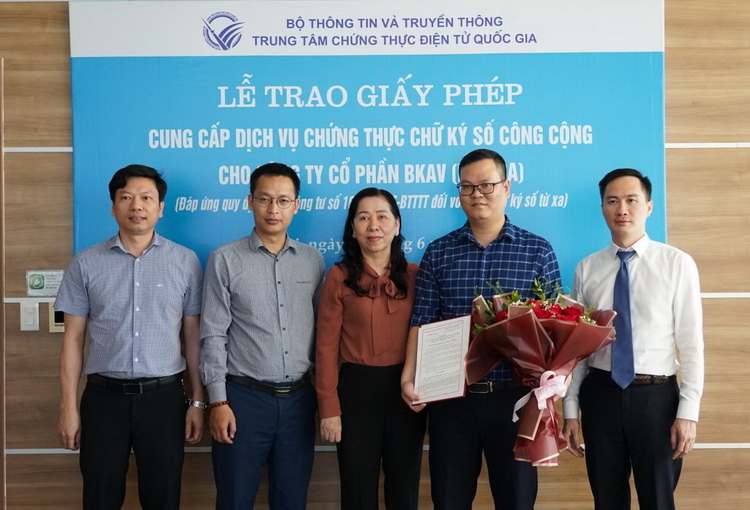 Bkav được cấp phép cung cấp dịch vụ chữ ký số từ xa